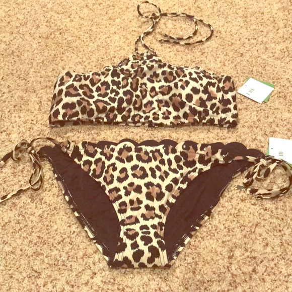 Kate Spade Scalloped Leopard Bikini - Picture 3 of 7